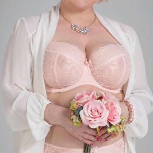 Ewa Michalak BM Apricot Balcony Bra EU 65JJ / UK 30JJ - Picture 1 of 7